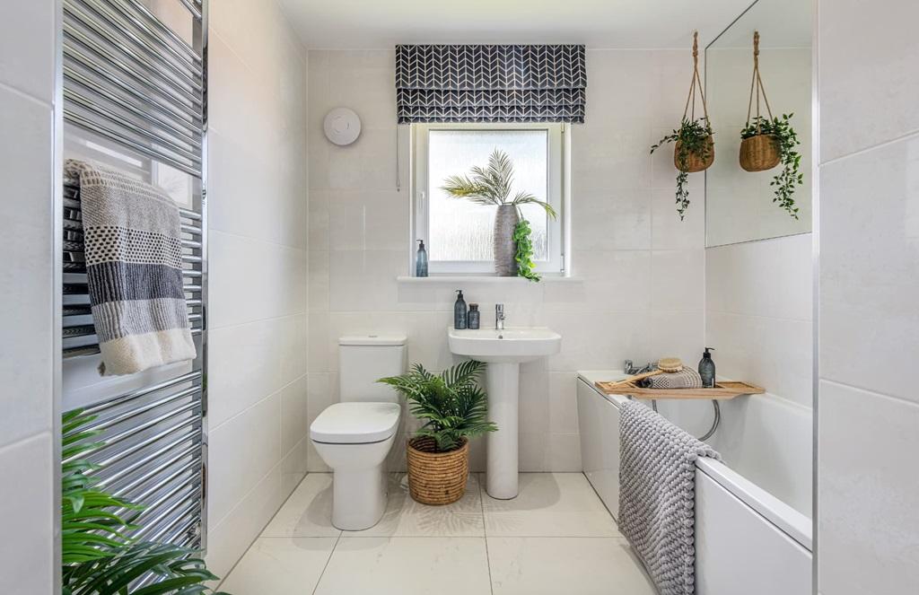 Spacious family bathroom