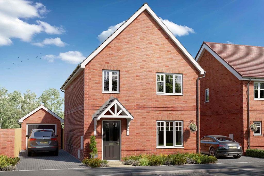 Artist's impression of a typical Huxford home