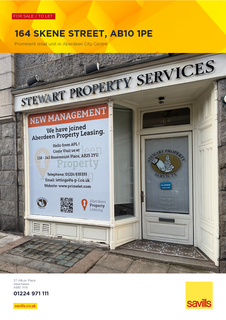 Retail property (high street) for sale, 164 Skene St Aberdeen AB10 1PE