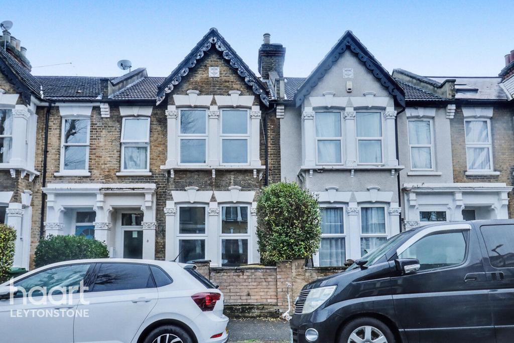 Terraced house exterior, parking