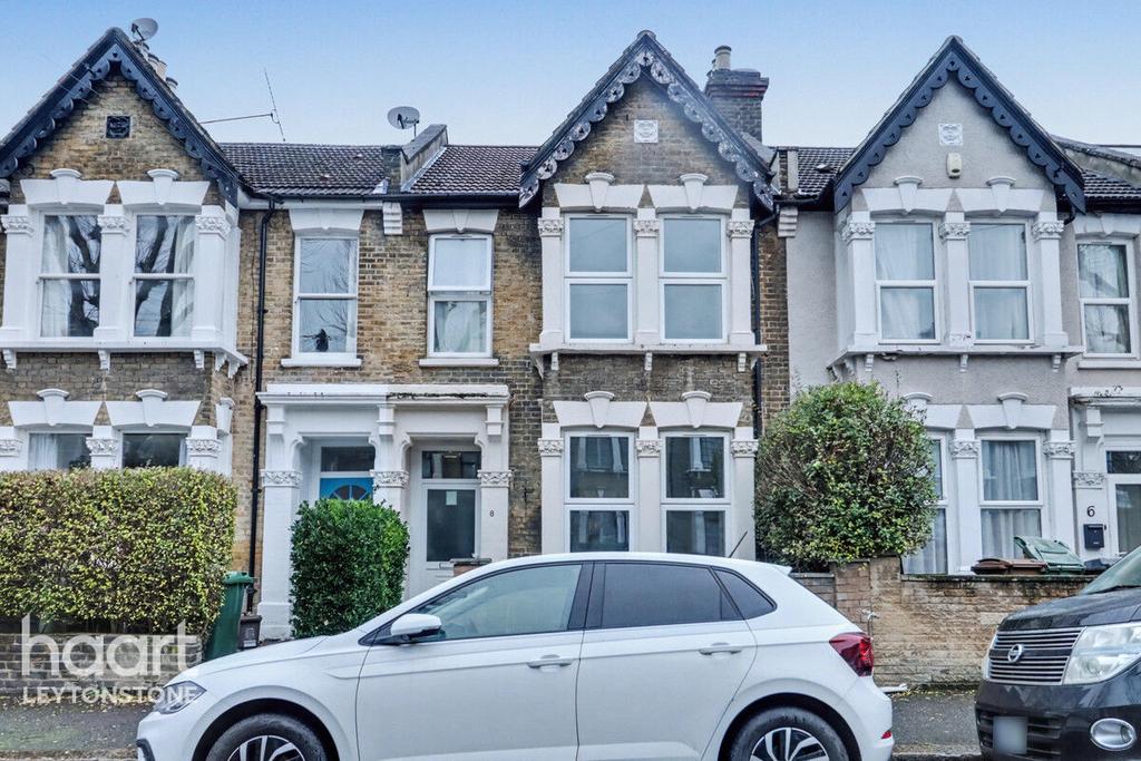 Terraced house exterior, parking