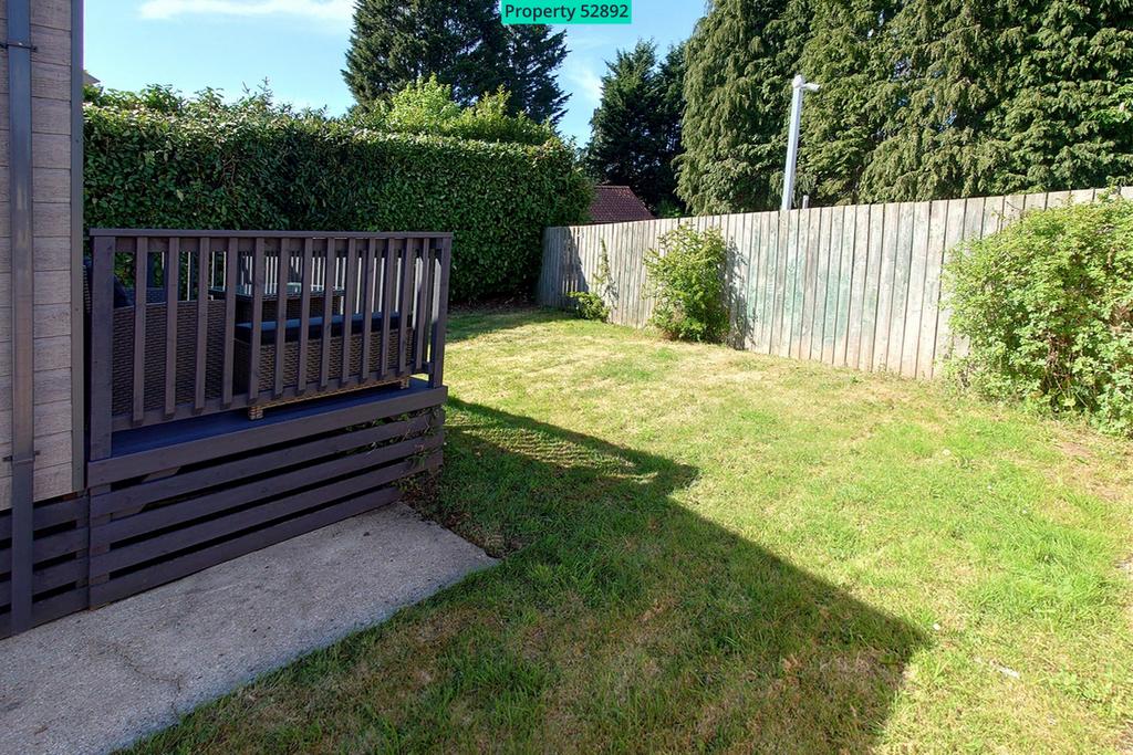 Decking area and private garden