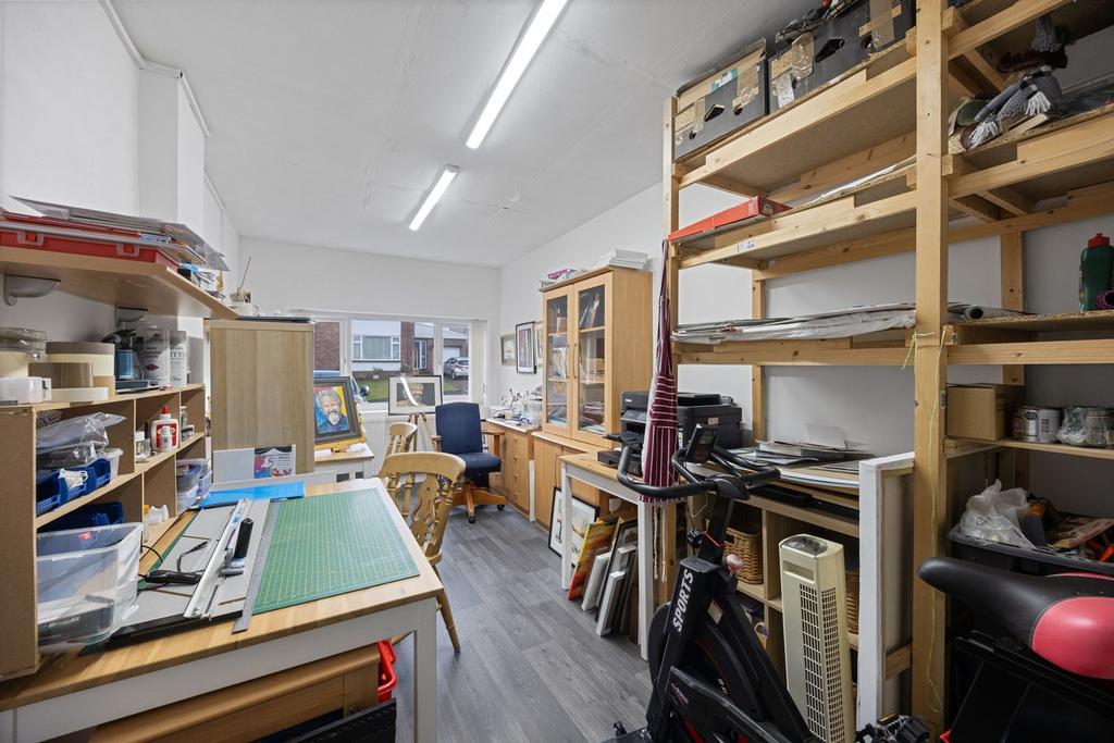 RECEPTION ROOM (converted garage)
