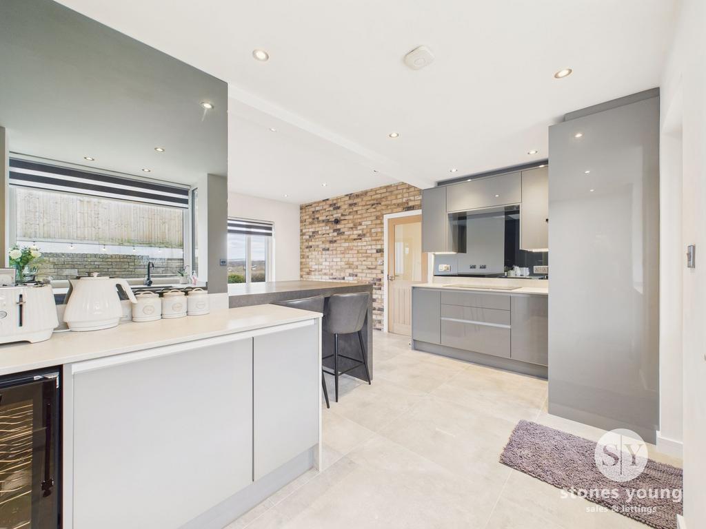 Open Living Dining Kitchen