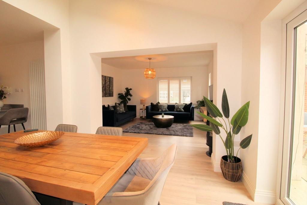 Dining room into sitting room