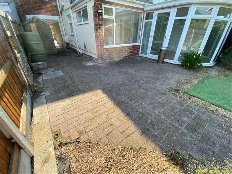 Rear patio area