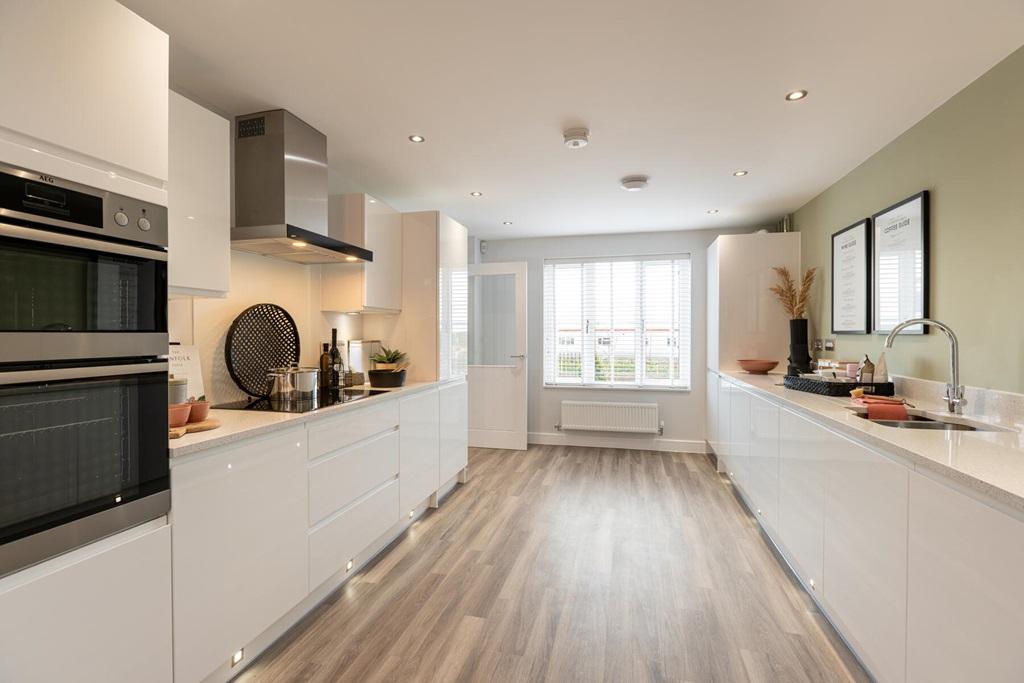 Beautifully designed kitchen with ample storage...