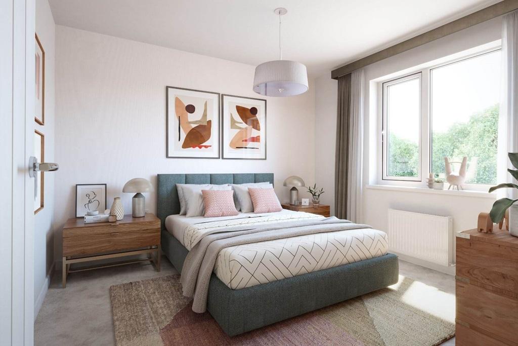 Into the second double bedroom overlooking the...