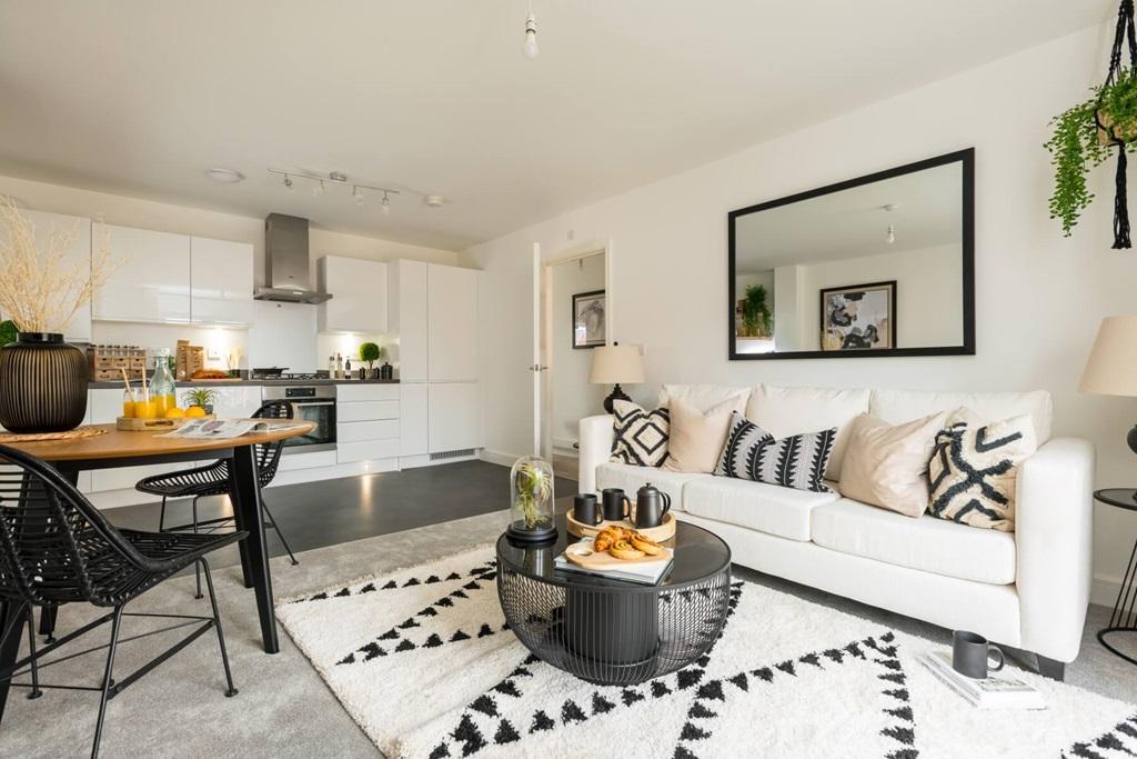Sociable open plan living space - typical...