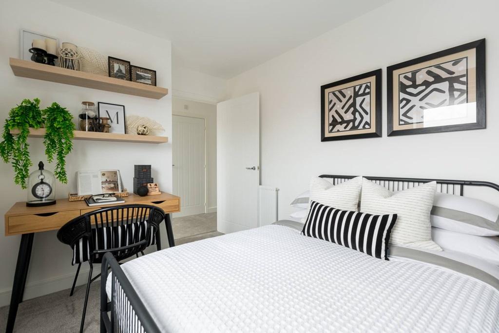 Plenty of space for bedroom furniture - typical...