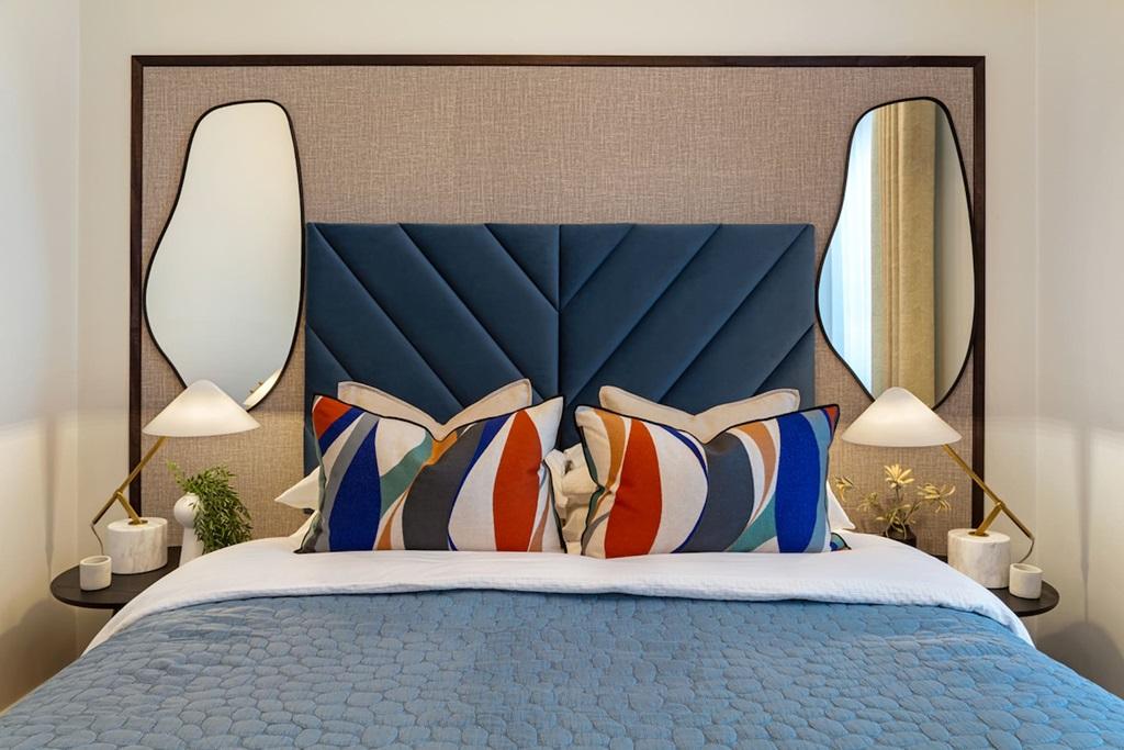 A light and airy bedroom - typical Taylor...