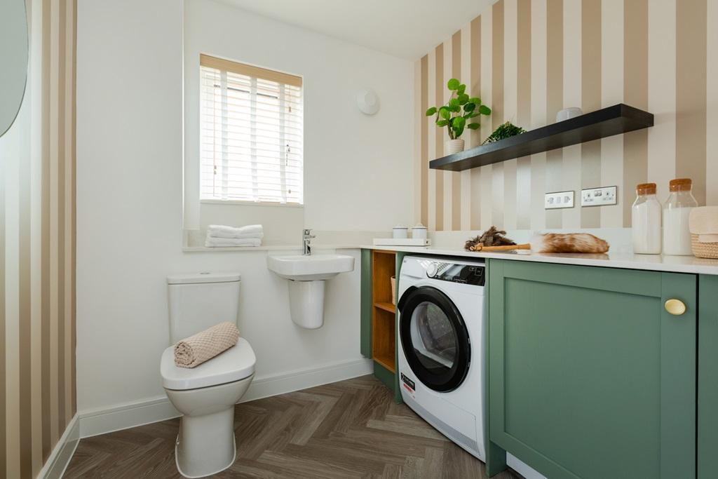 With a handy utility space to separate your...
