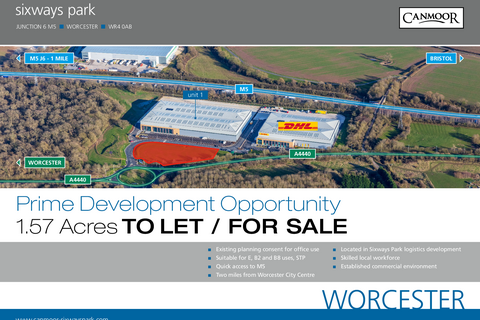 Land for sale, 1 Roundhouse Way Worcester WR4 0SZ