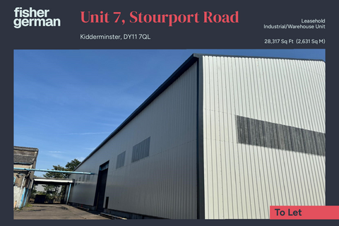 Factory to rent, Stourport Rd Kidderminster DY11 7QL