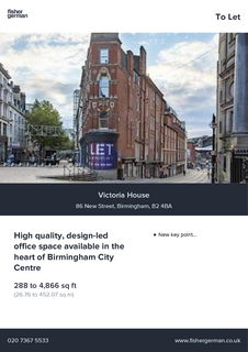 Office to rent, 84-87 New St Birmingham B2 4BA