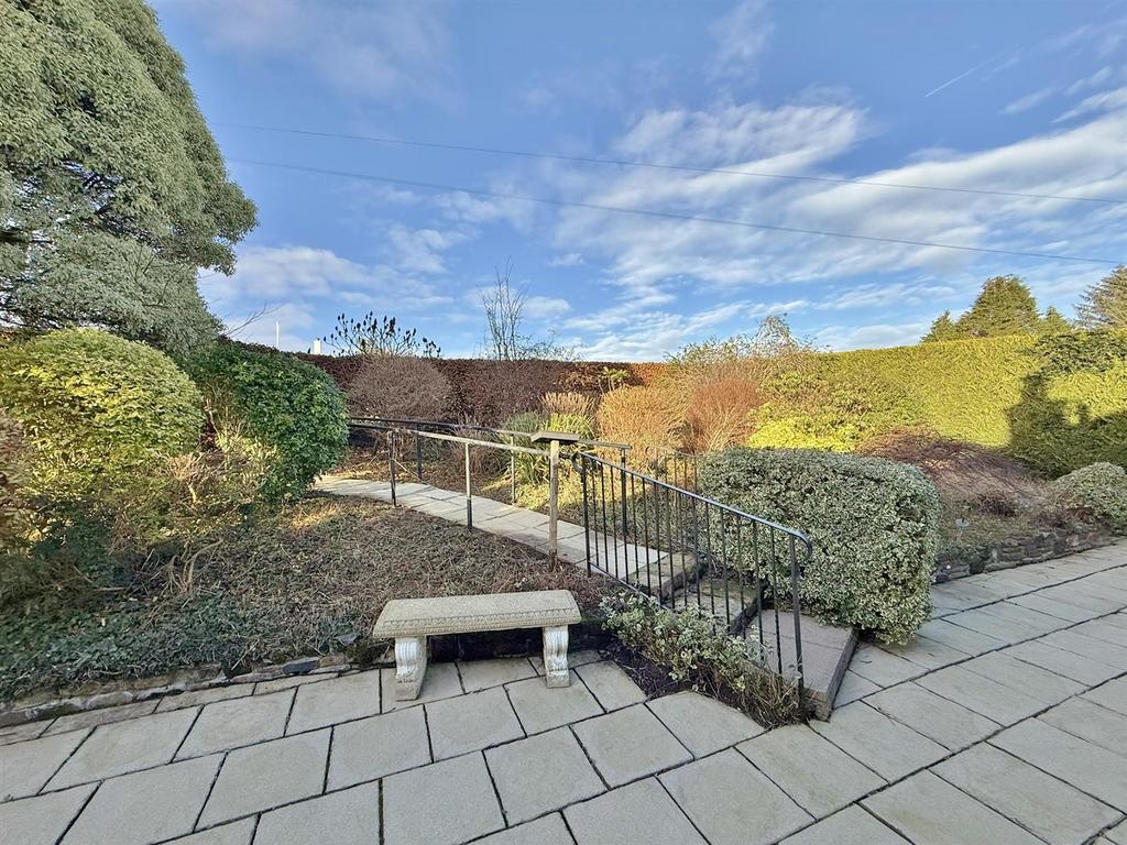 Patio and walk way entrance front