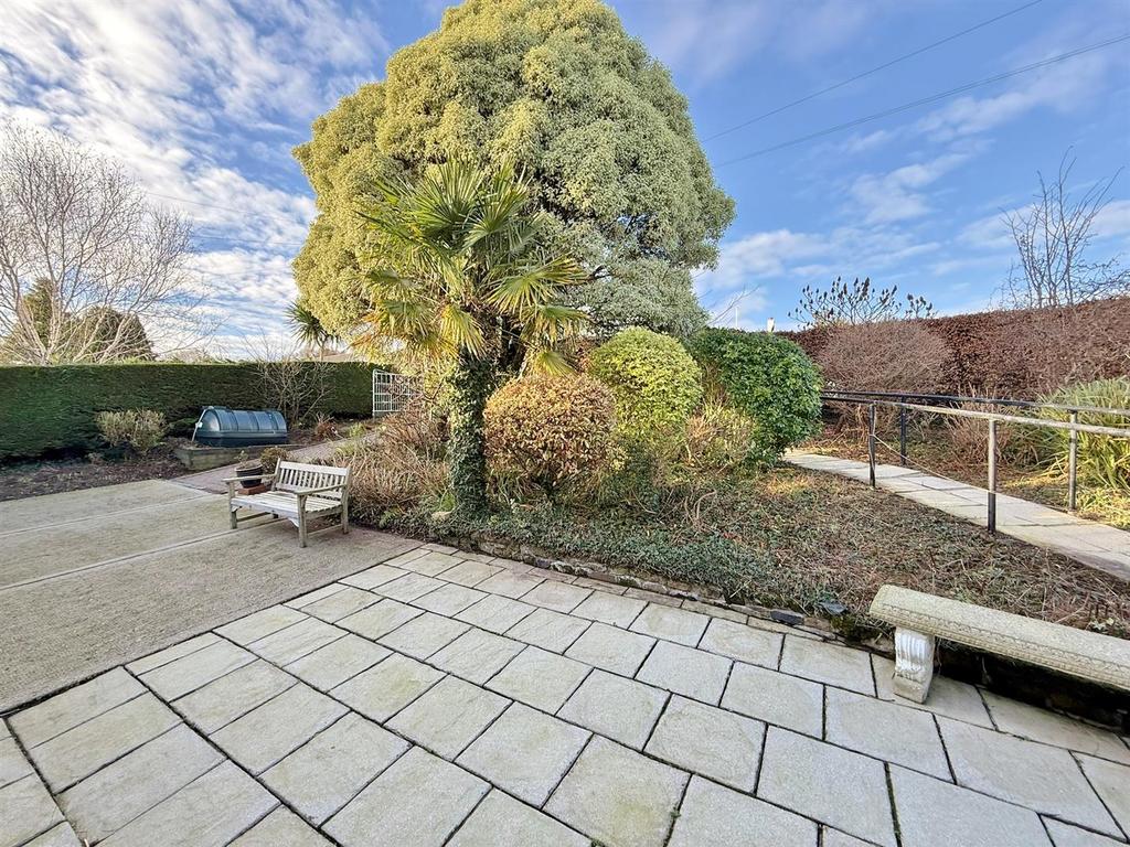 Front patio and driveway