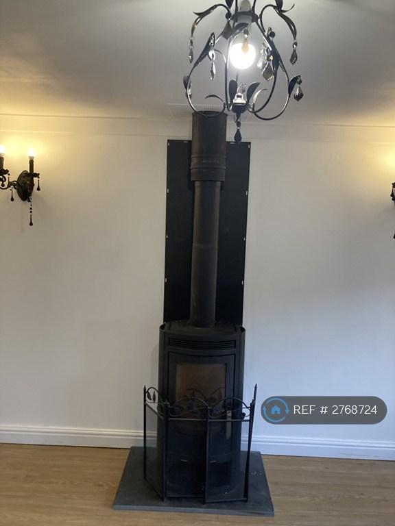 Left Living Room With Wood Burner