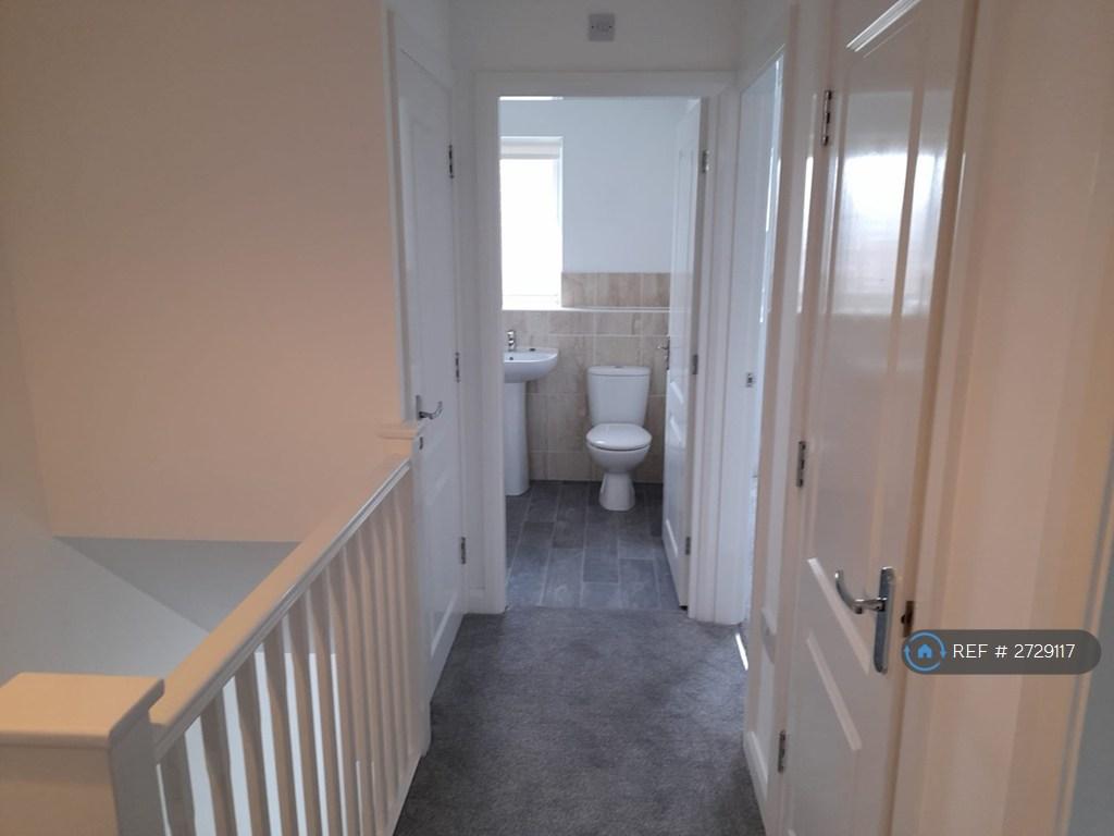 Landing With View Of Bathroom