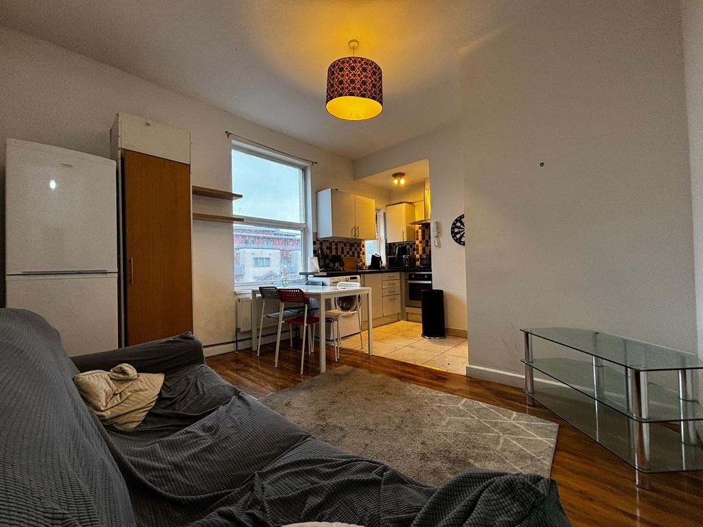 Bright open-plan living area with a comfortable...