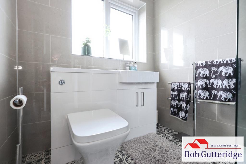 Fully tiled luxury shower room