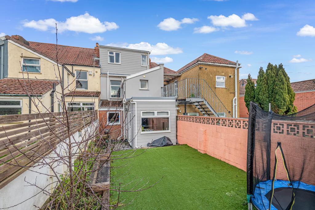 Rear of property