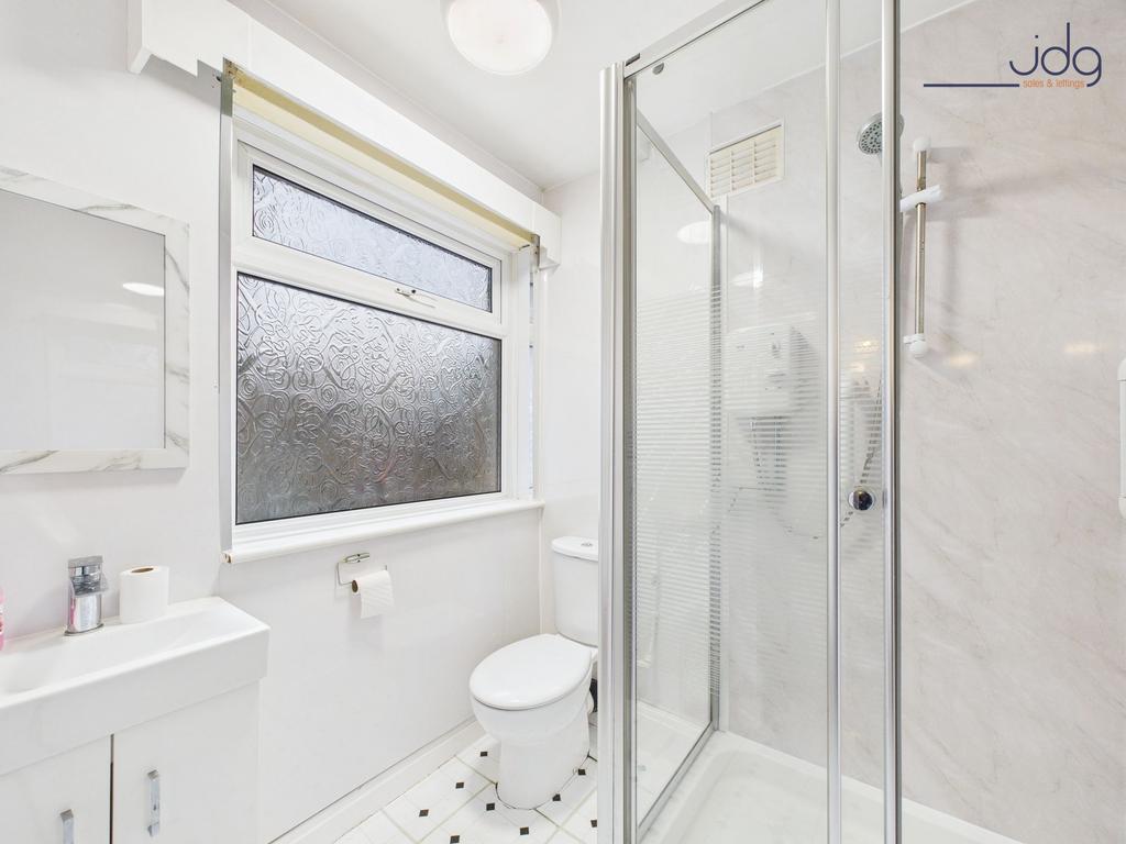 Bathroom with shower cubical