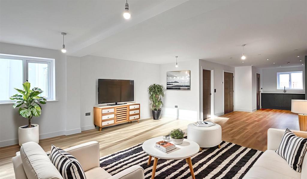 Open-plan living area, open plan living