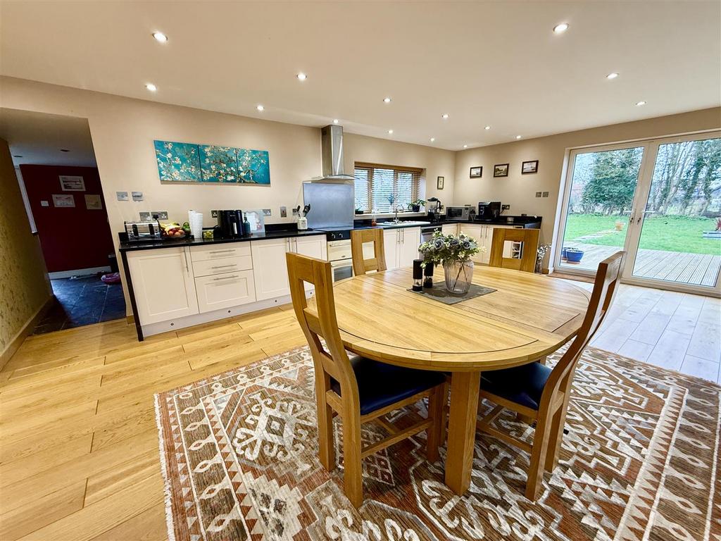 Kitchen dining in open plan living area
