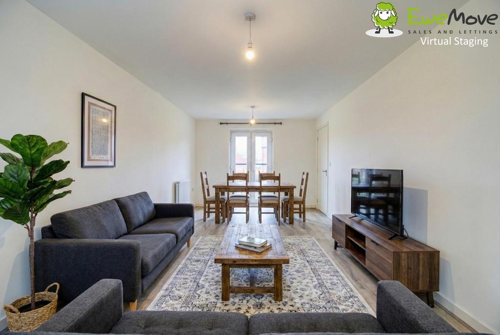 Virtual Staging Lounge - Ewe Move Swindon South