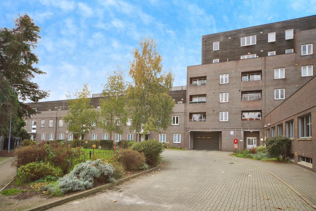 Apartment building facade, block of apartments