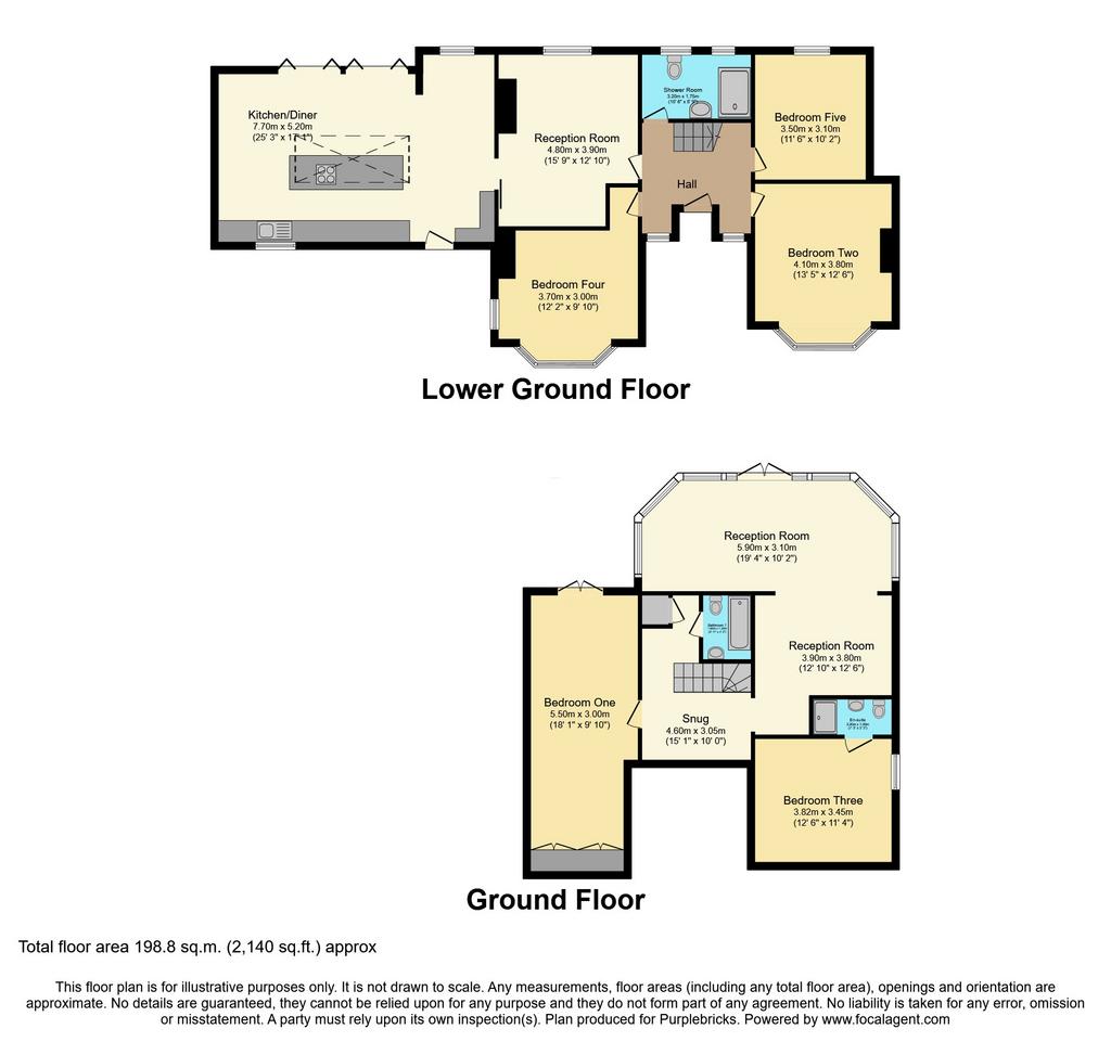 5 bedroom detached house for sale - Floor Plan