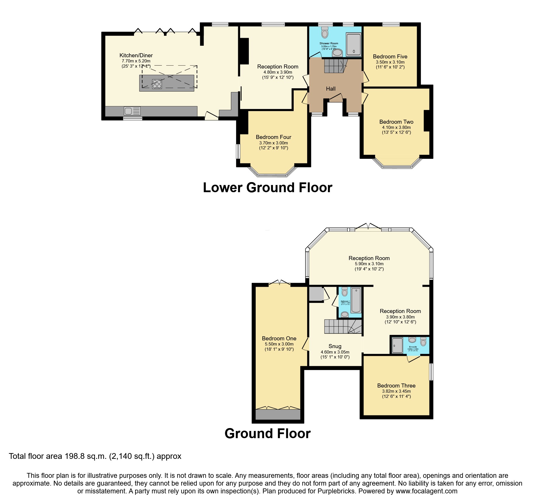 5 bedroom detached house for sale - Floor Plan