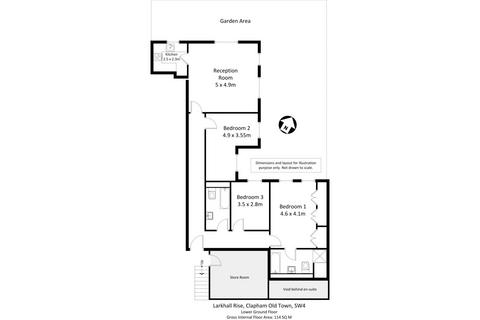 3 bedroom flat for sale, Larkhall Rise, Clapham, SW4