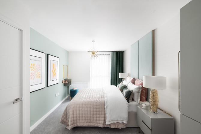 New Hayes Two Bed Show Apartment Master Bedroom 1