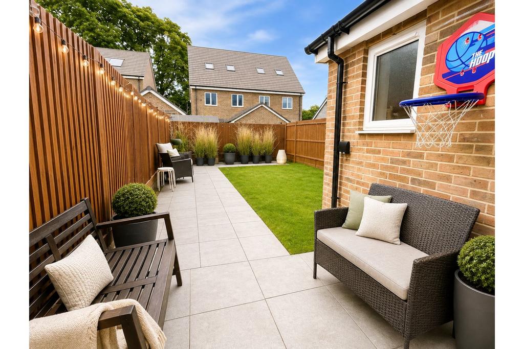 Patio view, garden