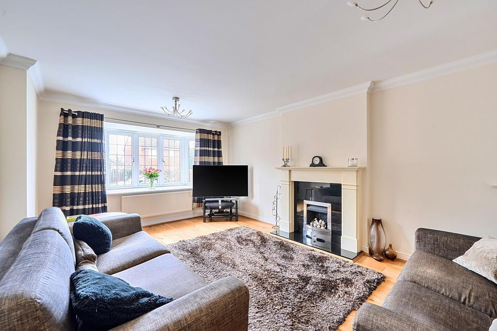 Living room, fireplace