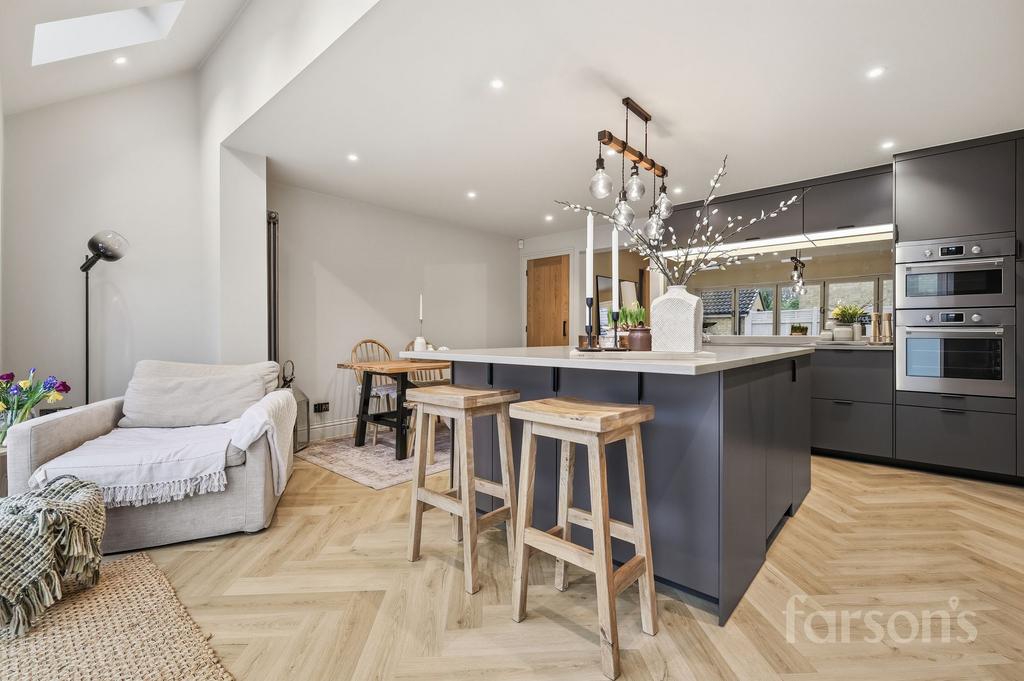 Open-plan living area, open plan living