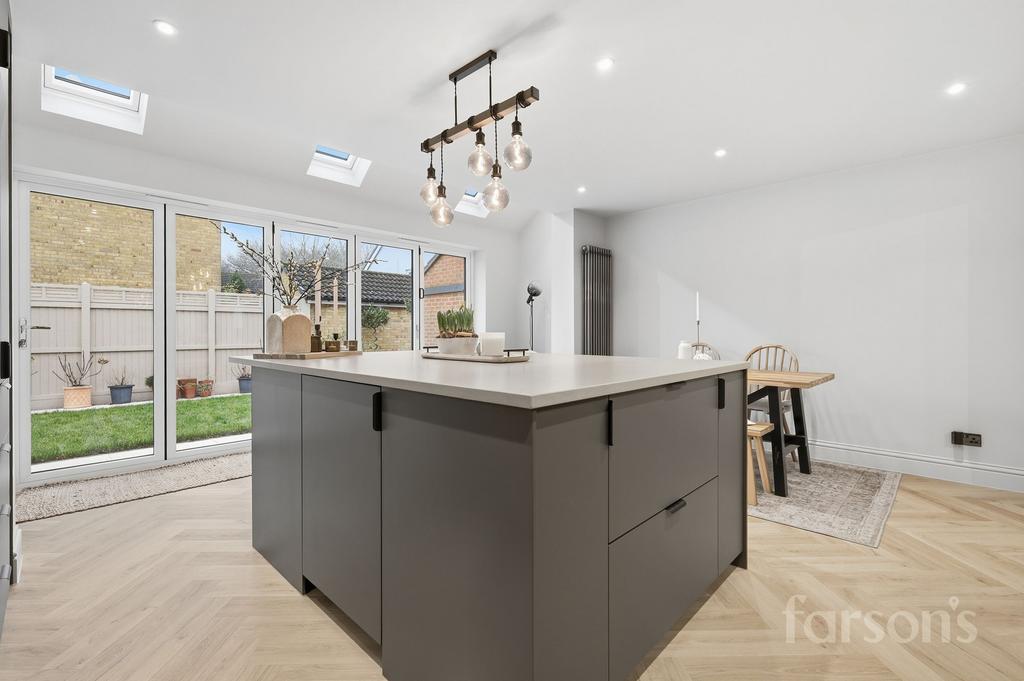 Open-plan living area, open plan living
