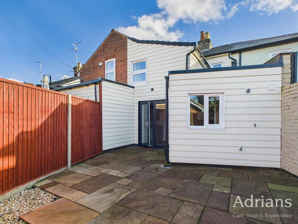 Rear of property