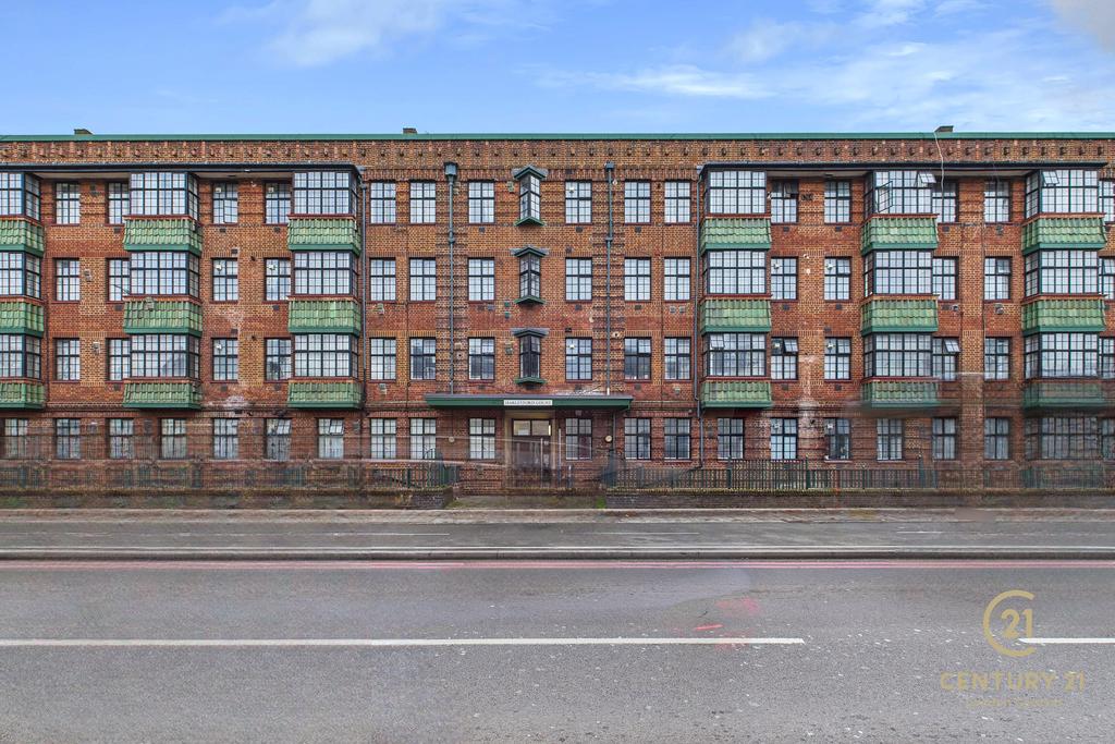 Apartment building facade, block of apartments