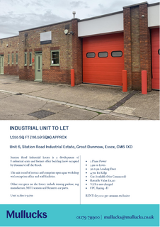 Industrial development to rent, 6-8 Station Rd Dunmow CM6 1XD