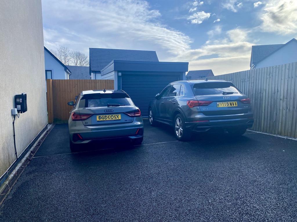 Driveway and garage