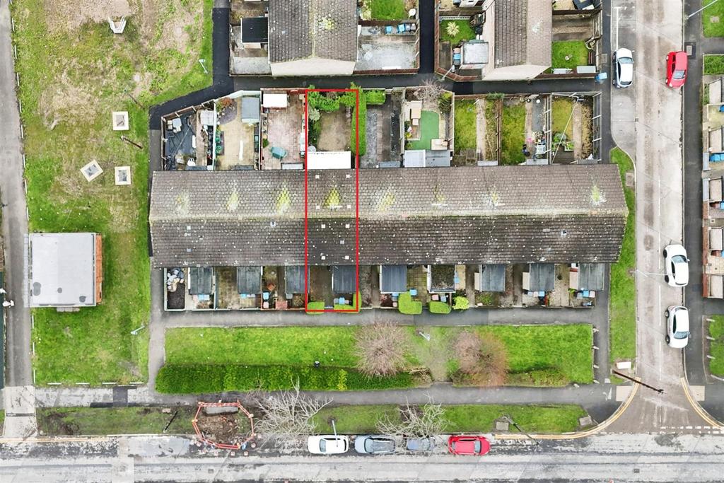Aerial view of the property