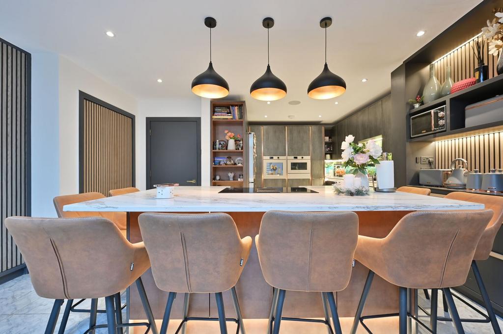 Open-plan living area, open plan living