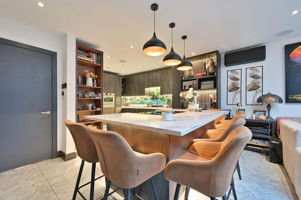 Open-plan living area, open plan living