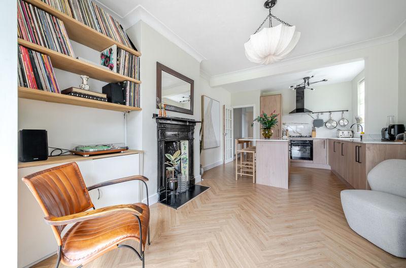 Lounge and kitchen