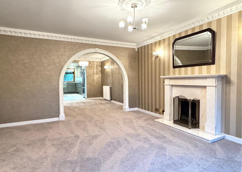 Lounge with newly fitted carpet