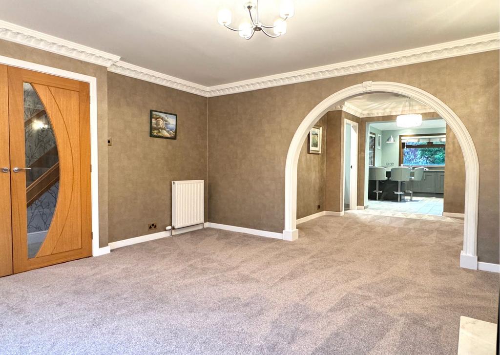 Lounge with newly fitted carpet