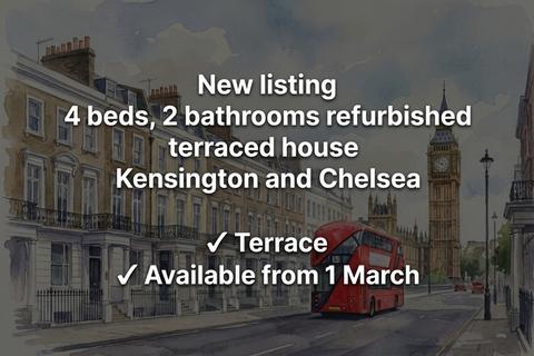 4 bedroom terraced house to rent, Queen's Gate Mews